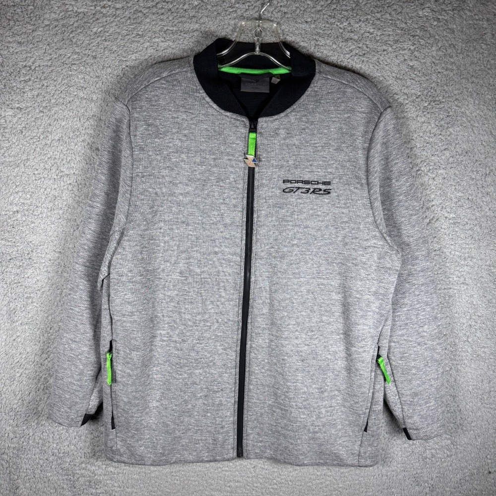 Porsche Driver's Selection Men's Cardigan Sweat Jacket 911 GT3 RS Gray US Medium